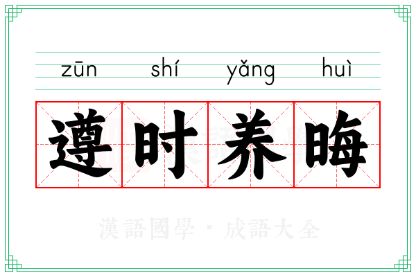 遵时养晦