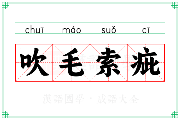 吹毛索疵