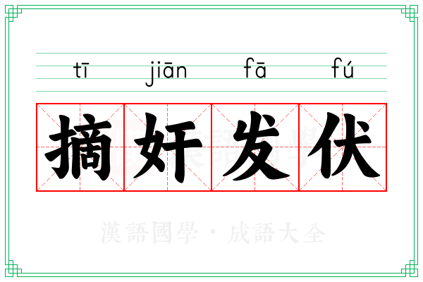 摘奸发伏