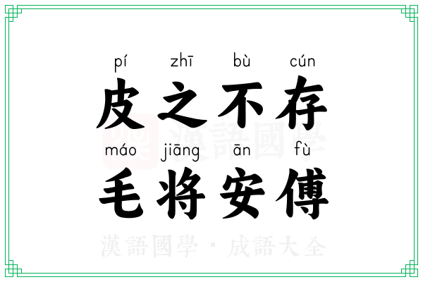 皮之不存，毛将安傅