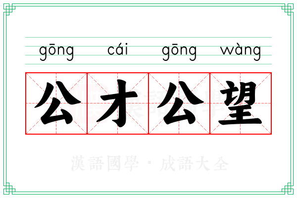 公才公望