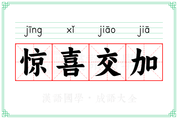 惊喜交加