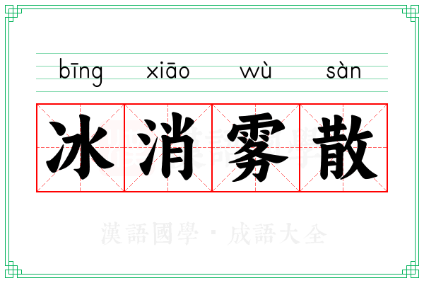 冰消雾散