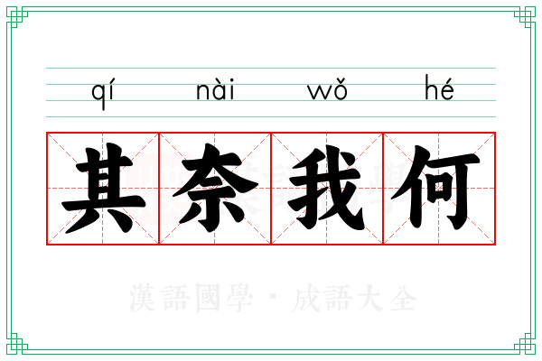 其奈我何