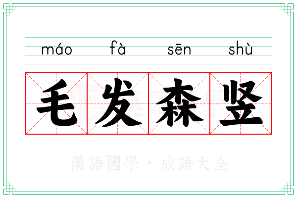 毛发森竖