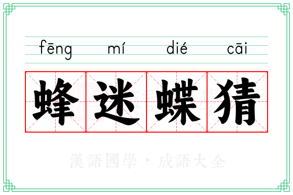 蜂迷蝶猜