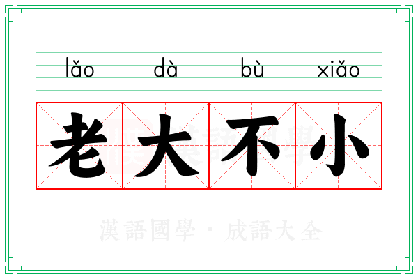老大不小