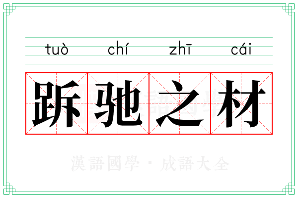 跅驰之材