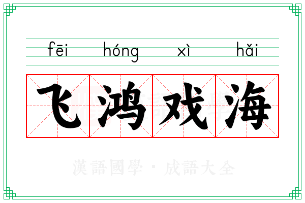 飞鸿戏海
