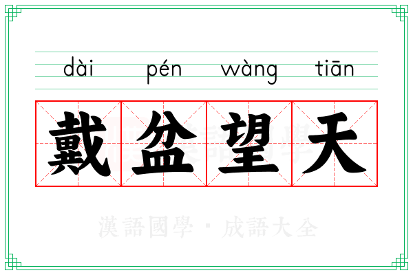 戴盆望天