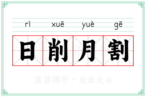 日削月割