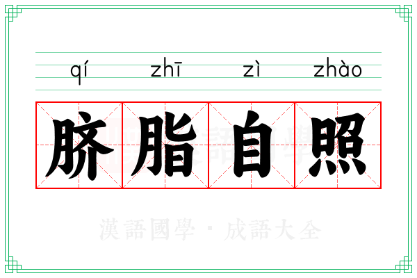 脐脂自照