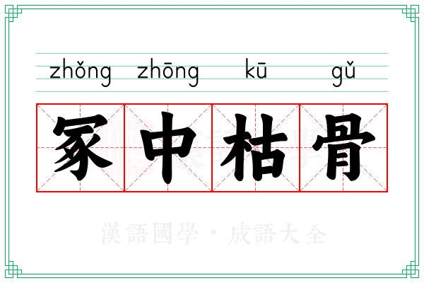 冢中枯骨