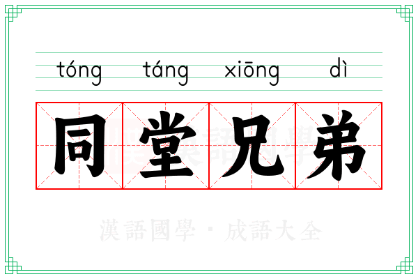 同堂兄弟