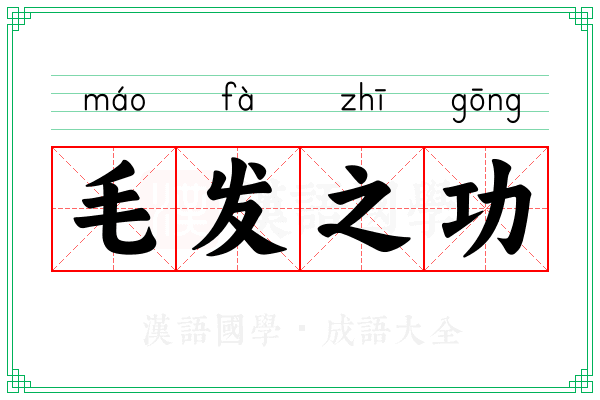 毛发之功