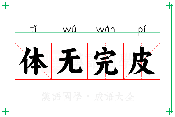 体无完皮