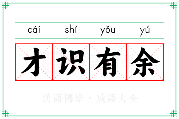 才识有余