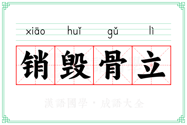 销毁骨立