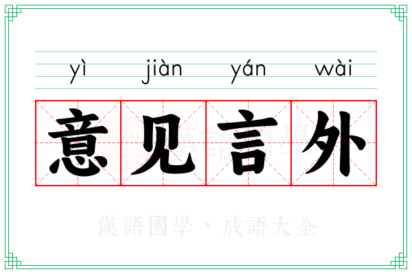 意见言外
