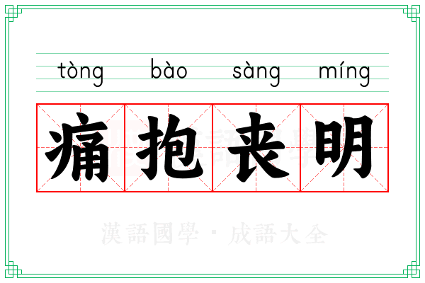 痛抱丧明
