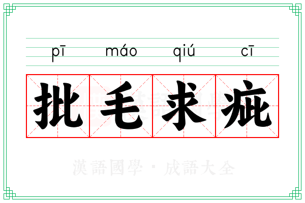 批毛求疵
