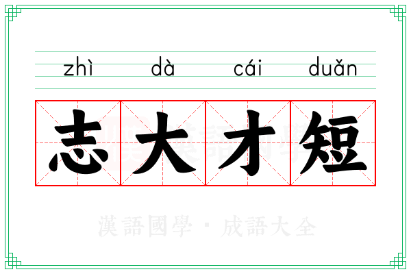 志大才短