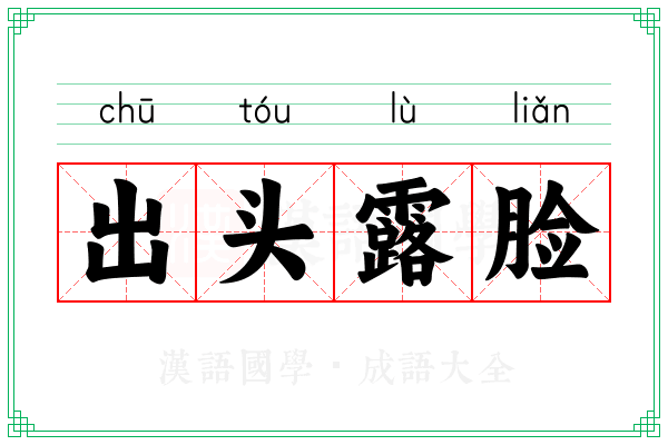 出头露脸