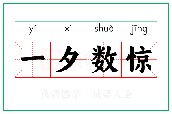 一夕数惊