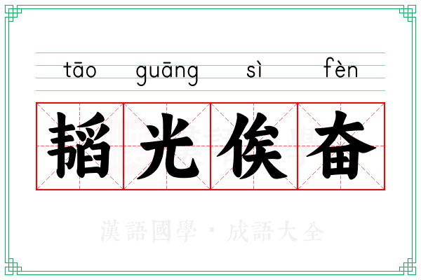 韬光俟奋
