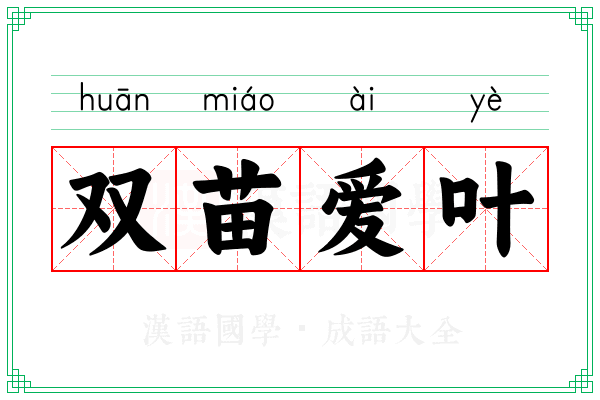双苗爱叶