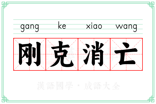 刚克消亡