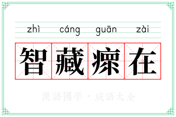 智藏瘝在