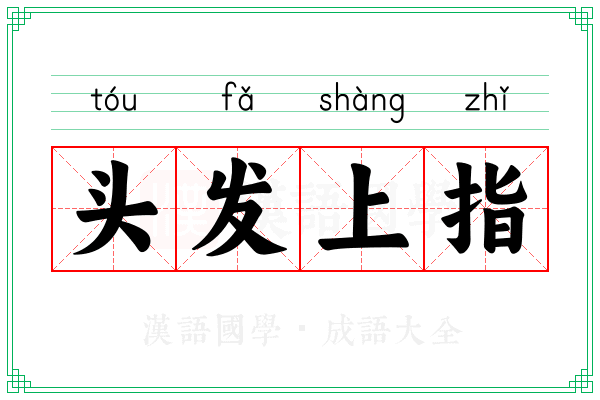 头发上指