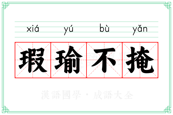 瑕瑜不掩