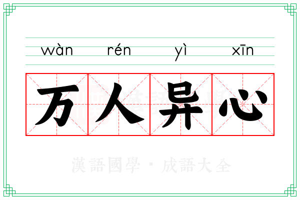 万人异心