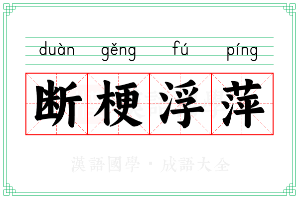 断梗浮萍