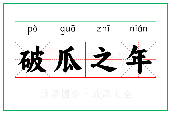 破瓜之年