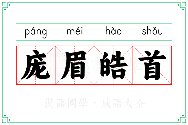 庞眉皓首