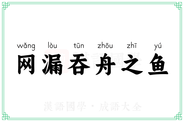 网漏吞舟之鱼
