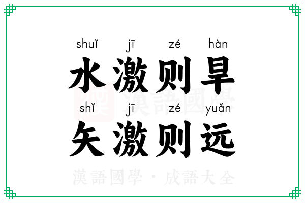 水激则旱，矢激则远
