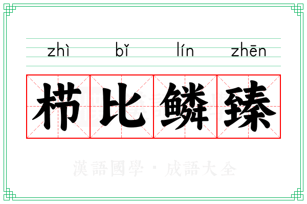 栉比鳞臻