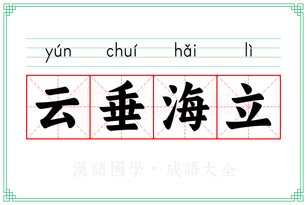 云垂海立