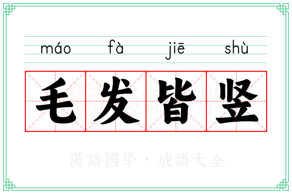 毛发皆竖