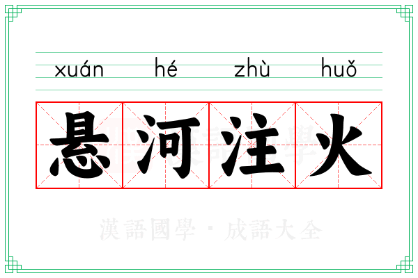 悬河注火
