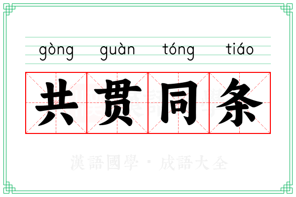 共贯同条
