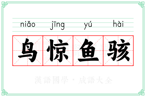鸟惊鱼骇