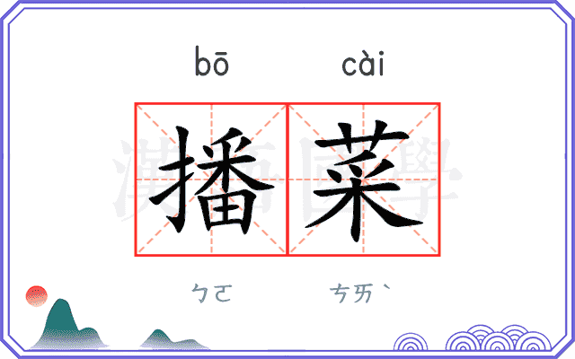 播菜