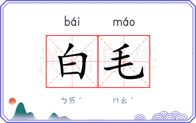 白毛