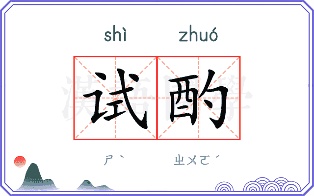 试酌