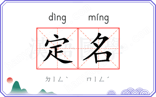 定名